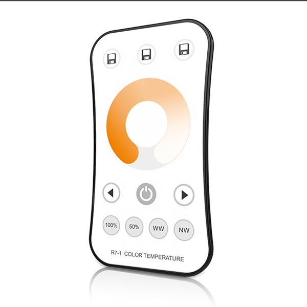 1 Zone RF 2.4G LED Color Temperature Remote R7-1 For CCT LED Strip Light 1 Zone RF 2.4G LED Color Temperature Remote R7-1 For CCT LED Strip Light